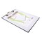 Unbreakable Quick Reference Clipboard with Dry Eraseable Transparent Protective Cover, Clear